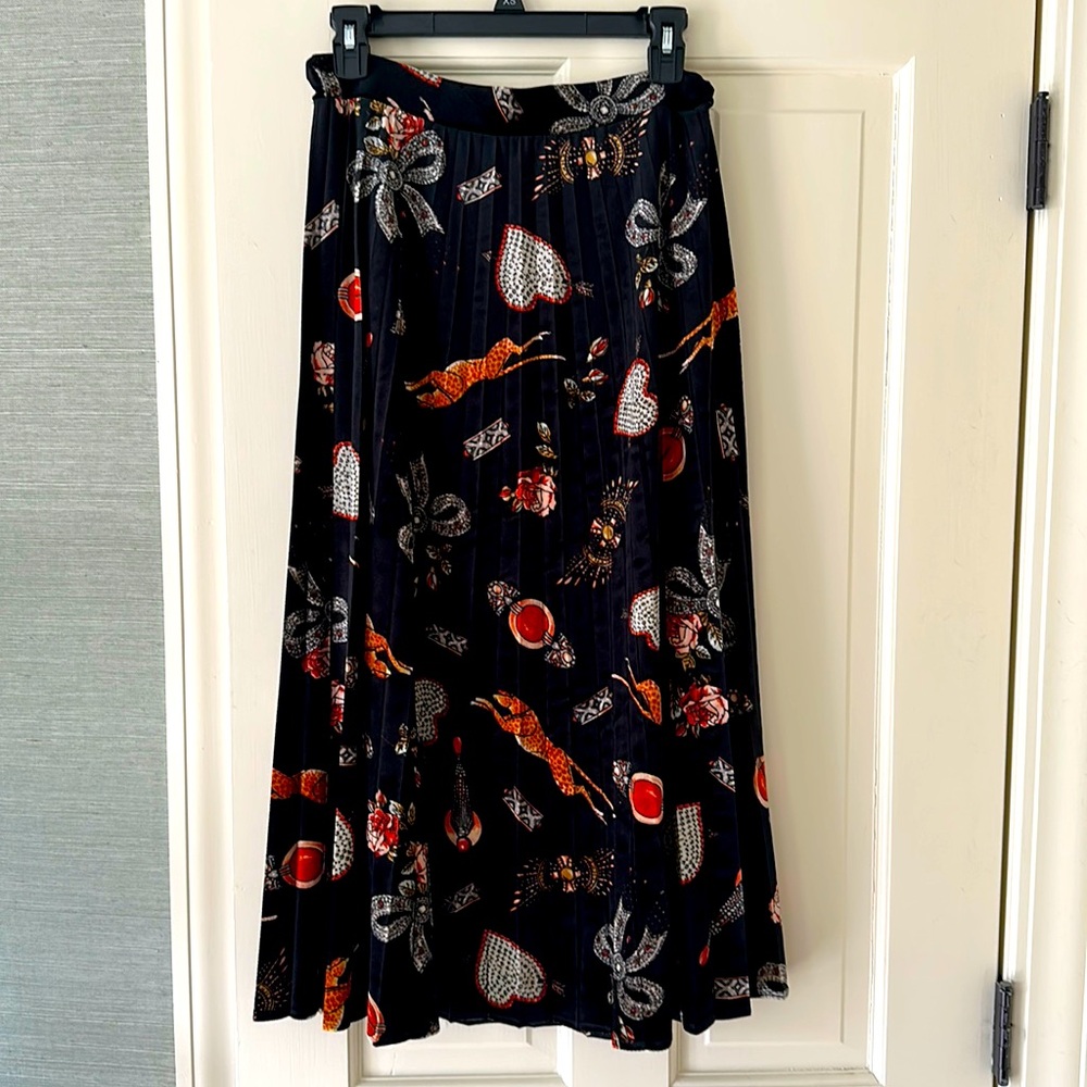 MIDI velvet skirt Anthro